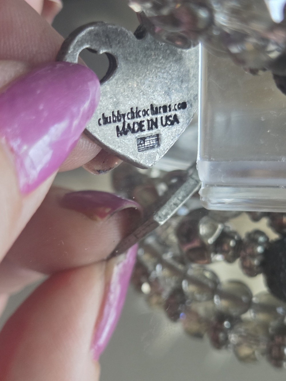 A Piece of My Heart Is in Heaven | Handmade Memorial Stretch Bracelet Stack - Picture 9 of 9